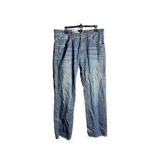 AVIREX Mens Jeans 36x32 Blue Denim Straight Leg Casual Pants